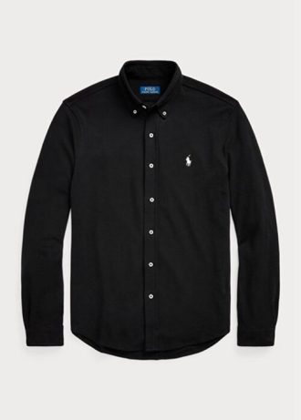 Černé pánské košile z peříčkové síťoviny Ralph Lauren