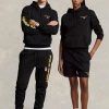 Černá pánská mikina Ralph Lauren Polo Sport Fleece s kapucí Černá pánská mikina Ralph Lauren Polo Sport Fleece s kapucí