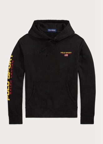 Černá pánská mikina Ralph Lauren Polo Sport Fleece s kapucí