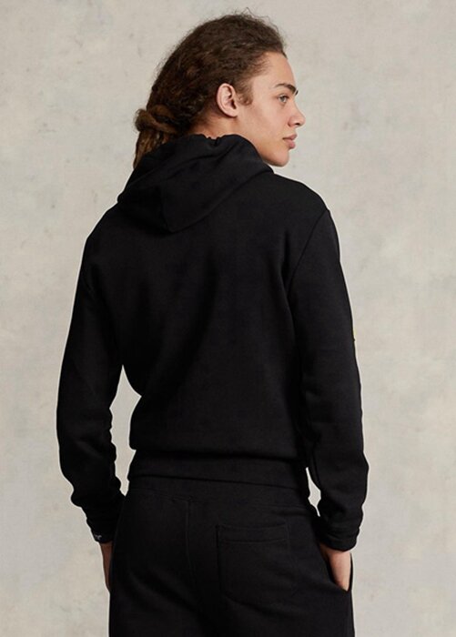 Černá pánská mikina Ralph Lauren Polo Sport Fleece s kapucí Černá pánská mikina Ralph Lauren Polo Sport Fleece s kapucí