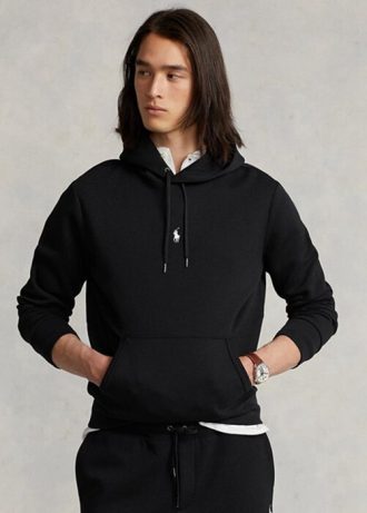 Černá pánská mikina Ralph Lauren s dvojitým úpletem