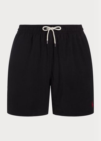 Černé pánské šortky Ralph Lauren Traveler Swimming Trunk