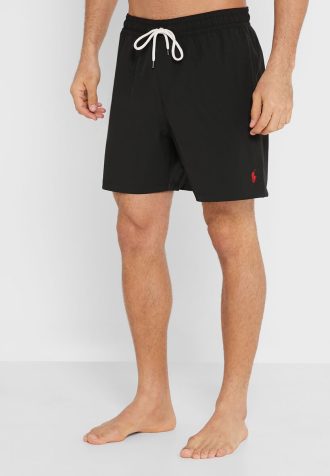 Černé pánské plavky se stahovací šňůrkou Ralph Lauren