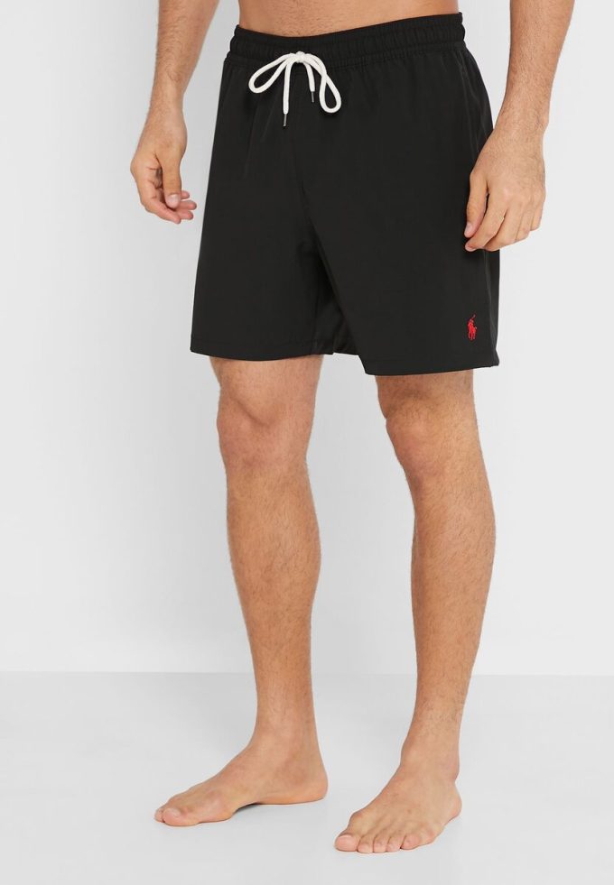 Černé pánské plavky se stahovací šňůrkou Ralph Lauren