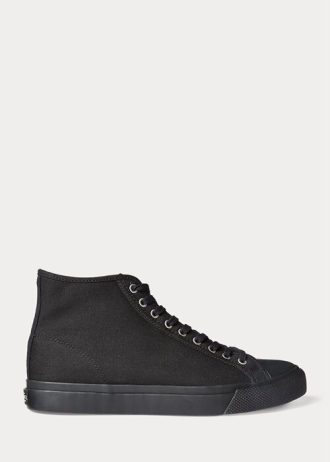 Černé pánské plátěné tenisky Ralph Lauren Mayport