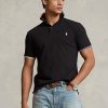 Černé pánské polokošile Ralph Lauren Classic Fit Mesh Polo