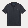 Černé pánské polokošile Ralph Lauren Classic Fit z měkké bavlny Černé pánské polokošile Ralph Lauren Classic Fit z měkké bavlny