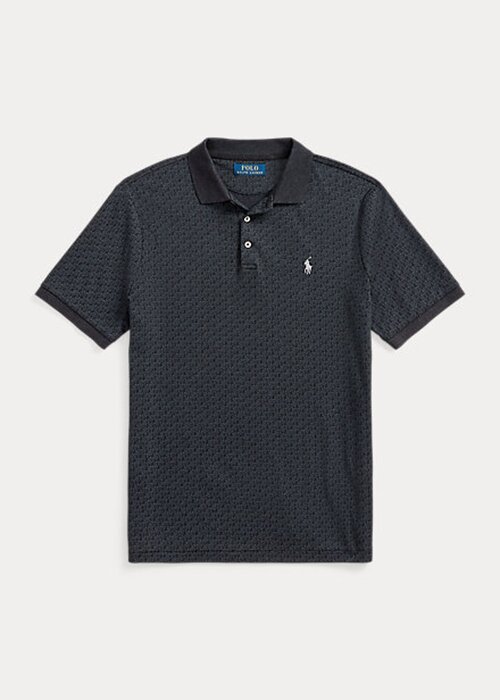 Černé pánské polokošile Ralph Lauren Classic Fit z měkké bavlny Černé pánské polokošile Ralph Lauren Classic Fit z měkké bavlny