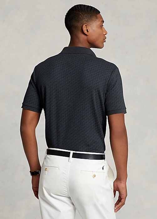 Černé pánské polokošile Ralph Lauren Classic Fit z měkké bavlny Černé pánské polokošile Ralph Lauren Classic Fit z měkké bavlny