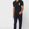 Černé pánské polokošile Ralph Lauren Logo Černé pánské polokošile Ralph Lauren Logo