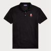 Černé pánské polokošile Slim Fit Bear značky Ralph Lauren