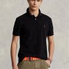 Černé pánské polokošile Slim Fit Mesh Polo od Ralph Lauren Černé pánské polokošile Slim Fit Mesh Polo od Ralph Lauren