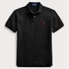 Černé pánské polokošile Slim Fit Mesh Polo od Ralph Lauren Černé pánské polokošile Slim Fit Mesh Polo od Ralph Lauren