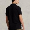 Černé pánské polokošile Slim Fit Mesh Polo od Ralph Lauren Černé pánské polokošile Slim Fit Mesh Polo od Ralph Lauren