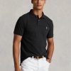 Černé pánské polokošile Slim Fit Mesh Ralph Lauren Custom Černé pánské polokošile Slim Fit Mesh Ralph Lauren Custom