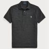 Černé pánské polokošile Slim Fit Mesh Ralph Lauren Custom Černé pánské polokošile Slim Fit Mesh Ralph Lauren Custom