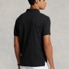 Černé pánské polokošile Slim Fit Mesh Ralph Lauren Custom Černé pánské polokošile Slim Fit Mesh Ralph Lauren Custom