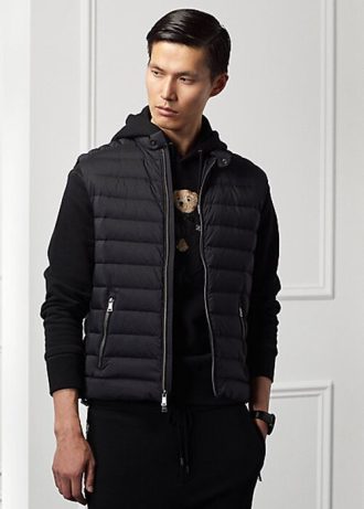 Černé pánské semišové bundy Ralph Lauren Otis