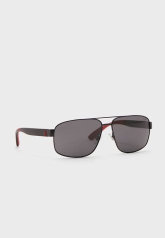 Černé pánské sluneční brýle Ralph Lauren 0Ph3112 Aviator
