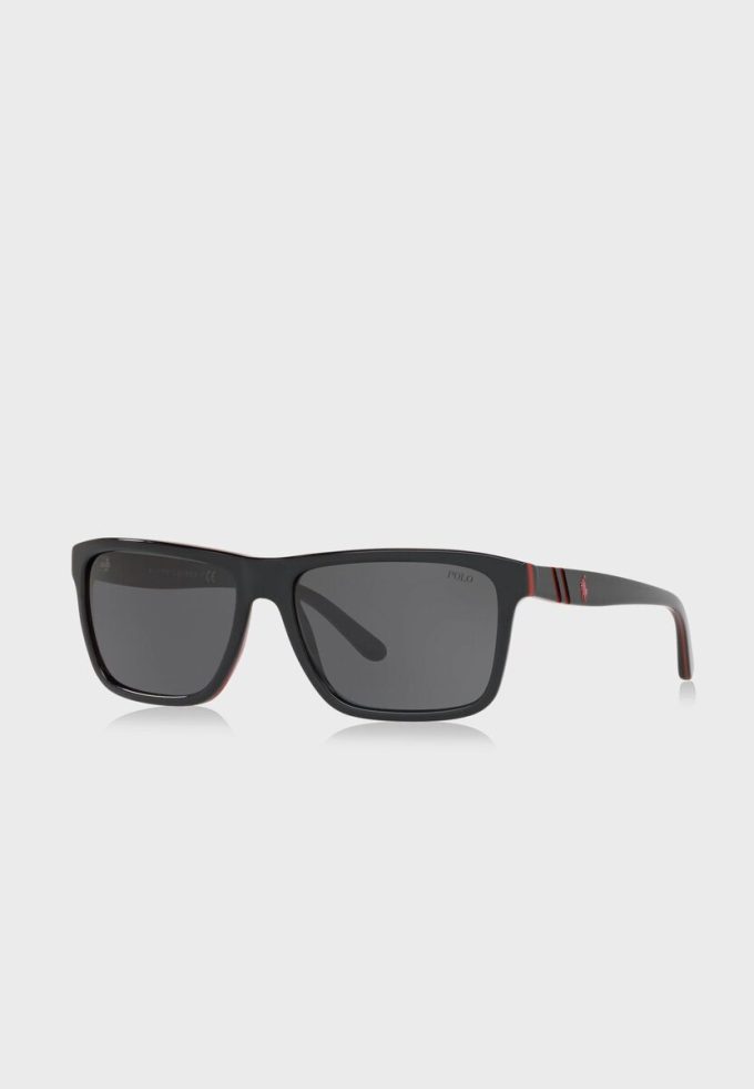 Černé pánské sluneční brýle Ralph Lauren 0PH4153 čtvercové