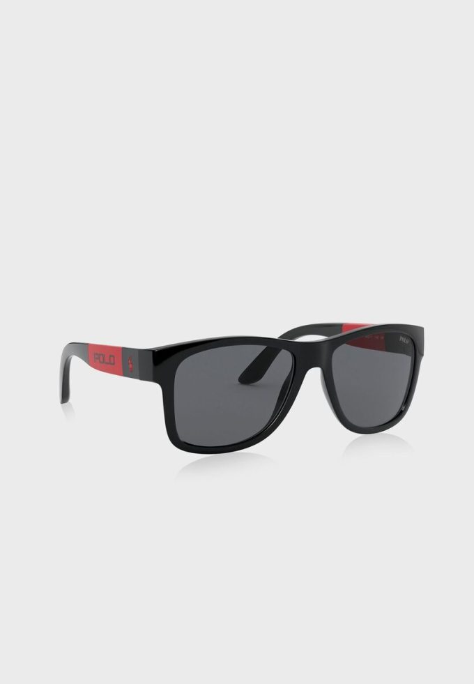 Černé pánské sluneční brýle Ralph Lauren 0PH4162 čtvercové