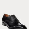 Černé pánské společenské boty Ralph Lauren Denver Cap-Toe Shoe Černé pánské společenské boty Ralph Lauren Denver Cap-Toe Shoe