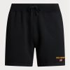 Černé pánské sportovní fleecové kraťasy Ralph Lauren Polo