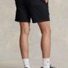 Černé pánské sportovní fleecové kraťasy Ralph Lauren Polo