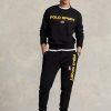 Černá pánská sportovní fleecová mikina Ralph Lauren Polo