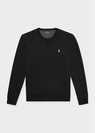 Černá pánská svetrová mikina Ralph Lauren s dvojitým úpletem