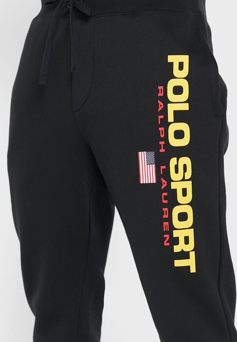 Černé pánské tepláky Ralph Lauren Logo Černé pánské tepláky Ralph Lauren Logo
