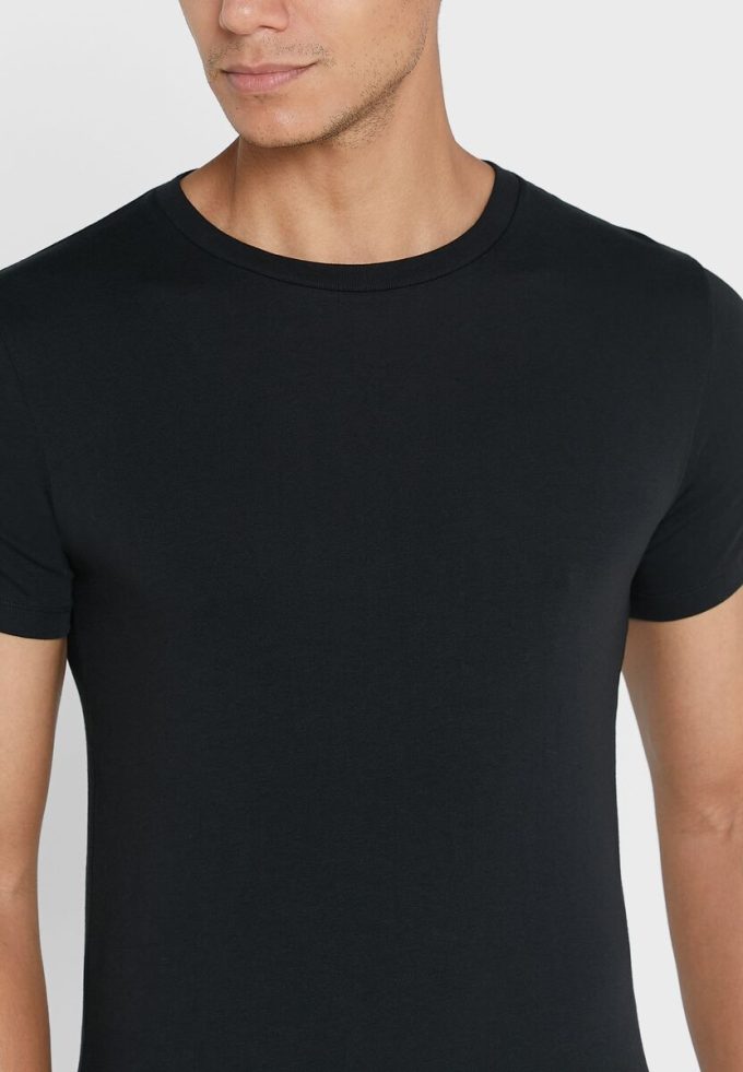 Černá pánská trička Ralph Lauren 2 Pack Essential Crew Neck