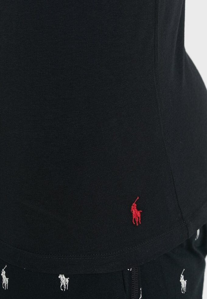 Černá pánská trička Ralph Lauren 2 Pack Essential Crew Neck