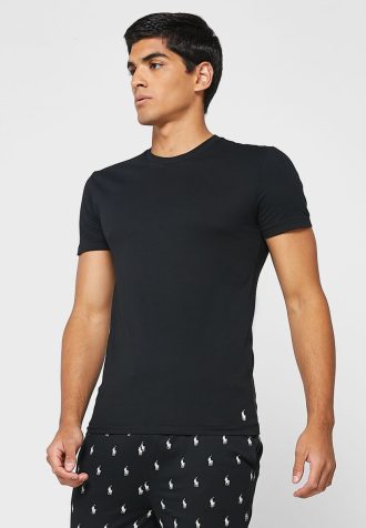 Černá pánská trička Ralph Lauren 3 Pack Assorted Crew Neck