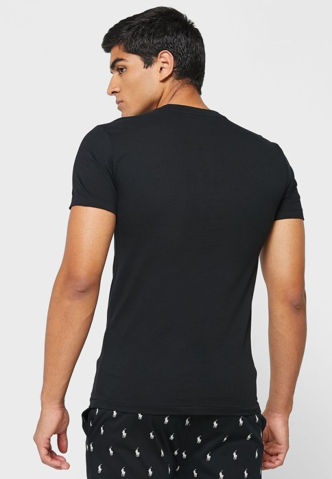 Černá pánská trička Ralph Lauren 3 Pack Assorted Crew Neck