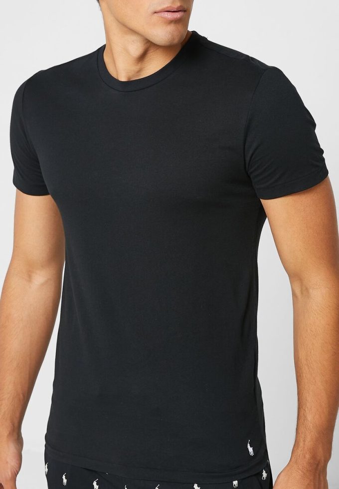 Černá pánská trička Ralph Lauren 3 Pack Assorted Crew Neck