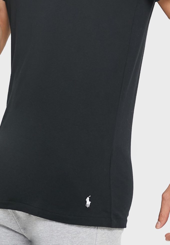 Černá pánská trička Ralph Lauren 3 Pack Assorted Crew Neck Černá pánská trička Ralph Lauren 3 Pack Assorted Crew Neck