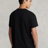 Černé pánské trička Ralph Lauren Classic Fit Big Pony Jersey Černé pánské trička Ralph Lauren Classic Fit Big Pony Jersey