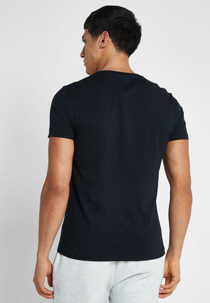 Černá pánská trička Ralph Lauren Essential s výstřihem do V