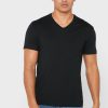 Černá pánská trička Ralph Lauren Essential s výstřihem do V Černá pánská trička Ralph Lauren Essential s výstřihem do V