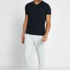 Černá pánská trička Ralph Lauren Essential s výstřihem do V