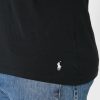 Černá pánská trička Ralph Lauren Essential s výstřihem do V Černá pánská trička Ralph Lauren Essential s výstřihem do V