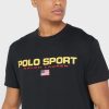 Černá pánská trička Ralph Lauren Logo Crew Neck