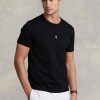 Černá pánská trička Slim Fit Crewneck Ralph Lauren Custom Černá pánská trička Slim Fit Crewneck Ralph Lauren Custom