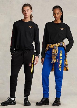Černé pánské triko Ralph Lauren Classic Fit Polo Sport Jersey