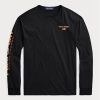 Černé pánské triko Ralph Lauren Classic Fit Polo Sport Jersey