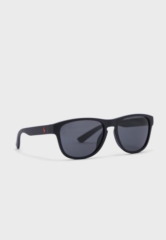 Černé pánské čtvercové sluneční brýle Ralph Lauren 0Ph4180U