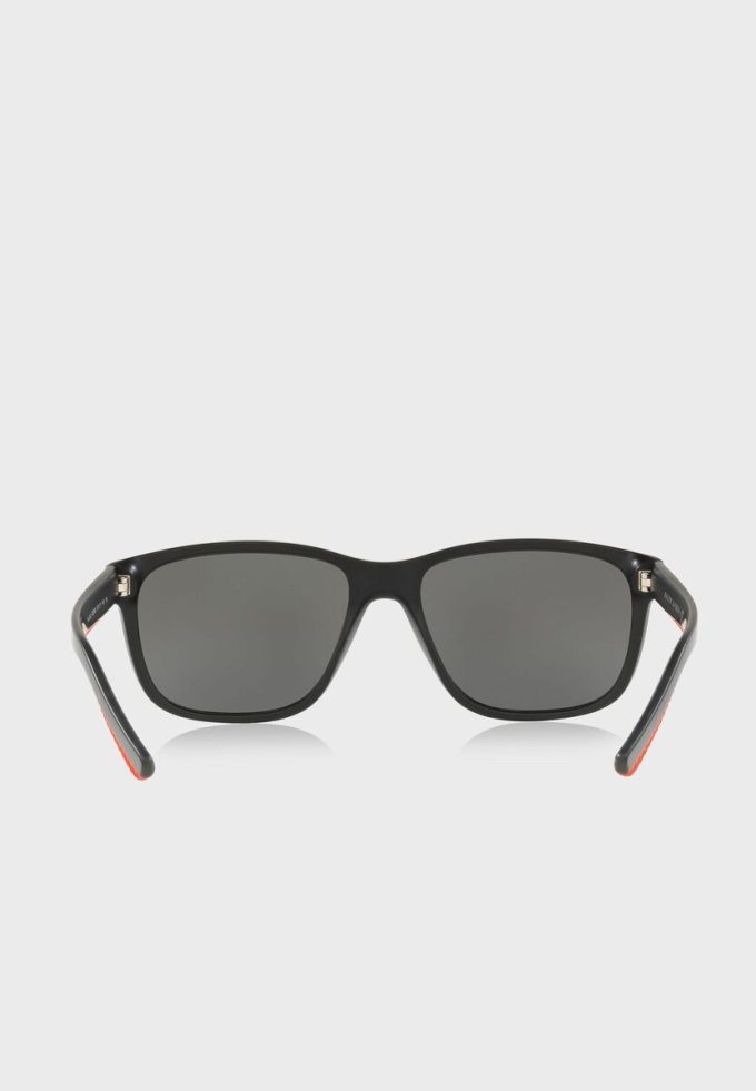 Černé pánské čtvercové sluneční brýle Ralph Lauren 57326G