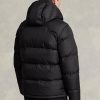 Černé pánské vodoodpudivé péřové bundy Ralph Lauren