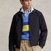 Černé pánské vodoodpudivé sbalitelné bundy Ralph Lauren